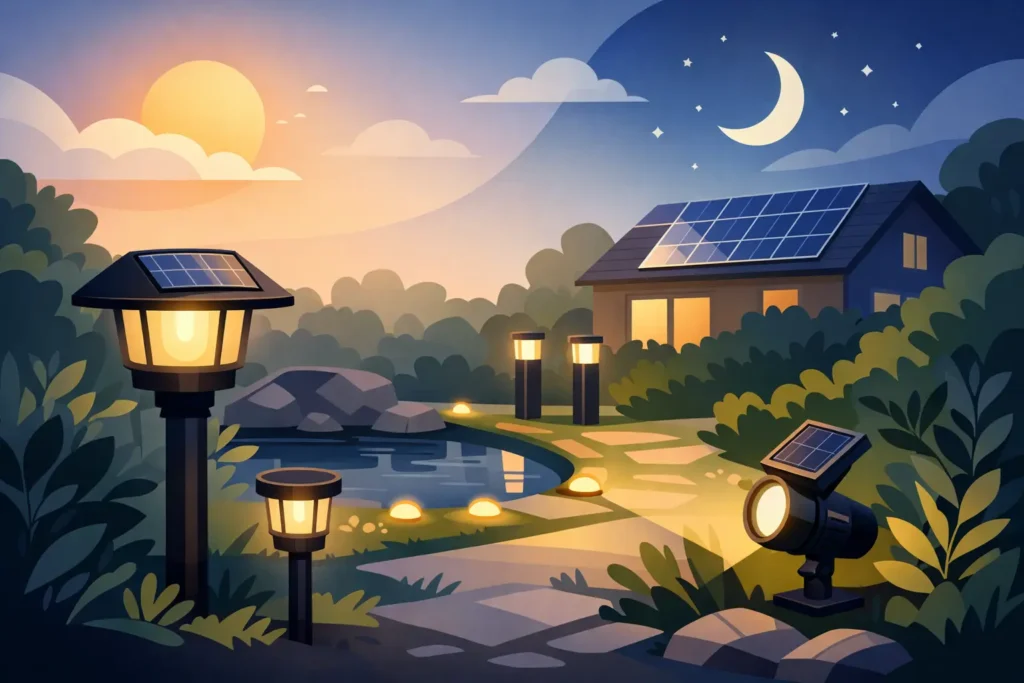 Automatische solar tuinverlichting kiezen
