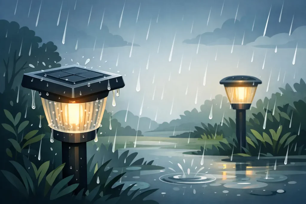 Zijn solar tuinlampen waterdicht buiten?