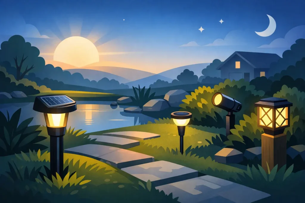 Solar verlichting zonder graafwerk voor je tuin