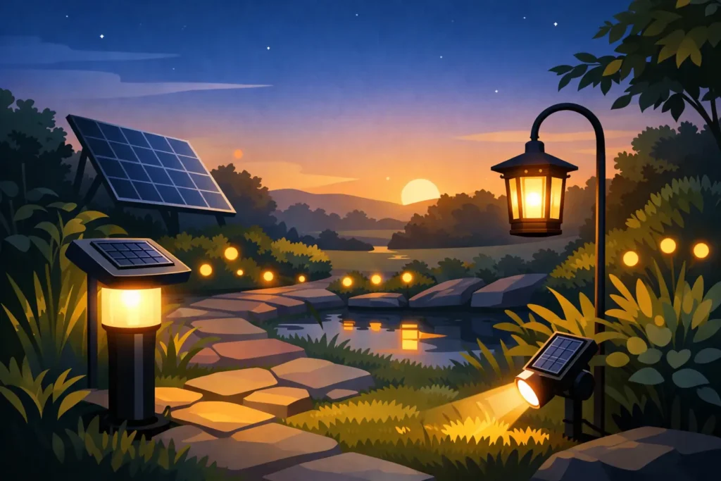 Hoeveel licht geeft solar verlichting in je tuin?