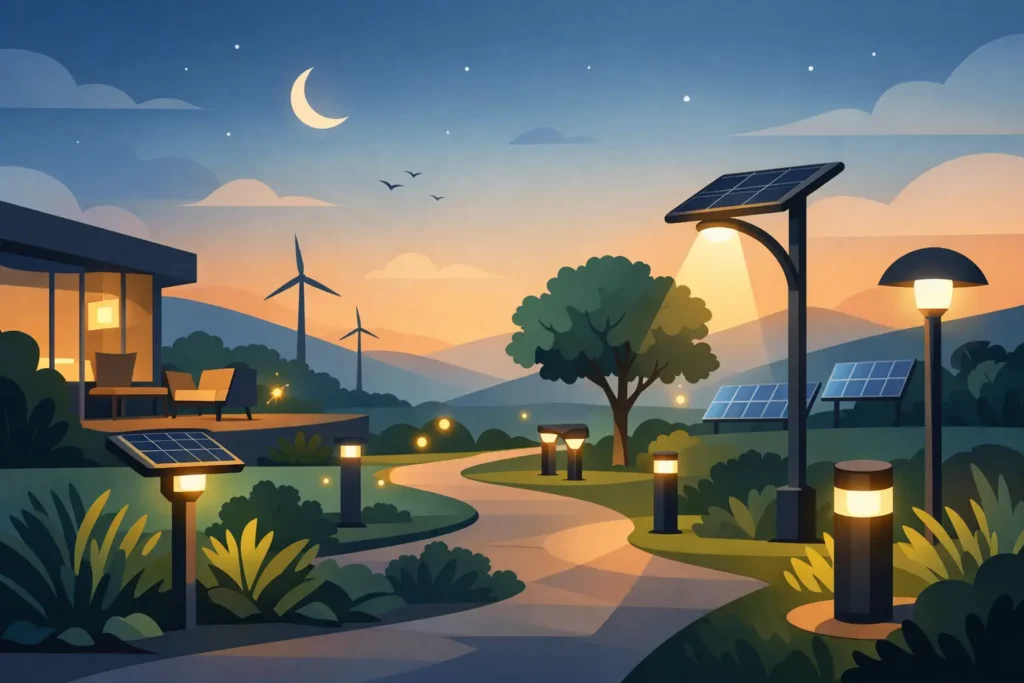 Trends in duurzame buitenverlichting voor 2026